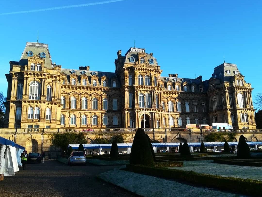 Photo of the Bowes Museum Christmas Market Stalls Including Durham Coffee