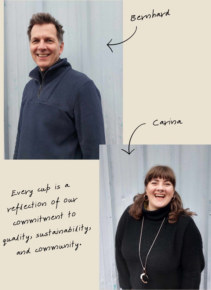 Bernhard & Carina Nausner: Directors KaffeeHaus Coffee, Sacriston County Durham