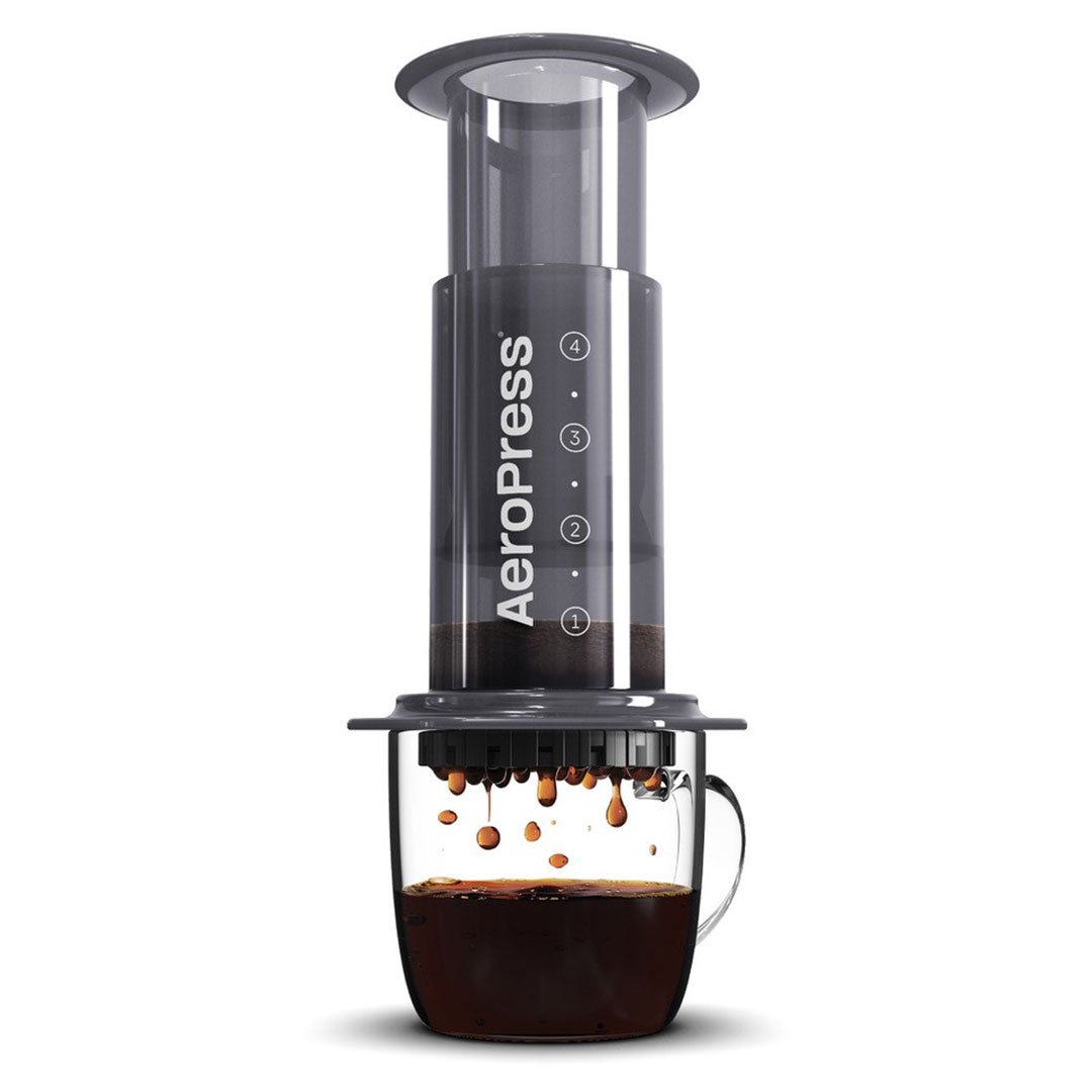 The AeroPress coffee maker is a revolutionary way to make perfect coffee every time. It uses gentle air pressure to extract a smooth rich flavour with lower acidity and without bitterness. The AeroPress coffee maker results in uniform extraction for the ultimate coffee flavour.
