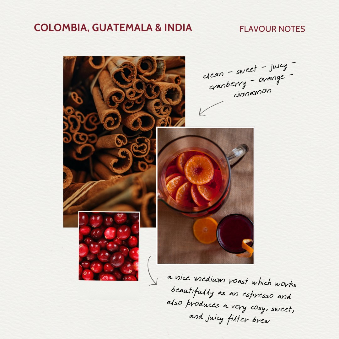 Christmas Coffee Flavour Note Card